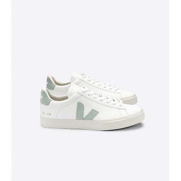 Veja CAMPO CHROMEFREE Low Tops Sneakers Heren White/Green | BE 196NWY